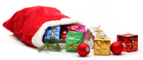 Santas bag of gifts